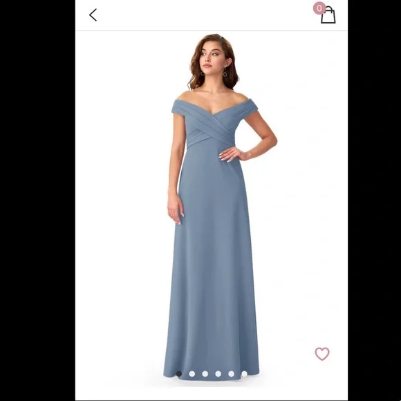Dresses | Nwt Azazie Dusty Blue Size 4 Offtheshoulder Bridesmaid Dress W Pockets | Poshmark Dresses | Nwt Azazie Dusty Blue Size 4 Offtheshoulder Bridesmaid Dress W Pockets | Poshmark